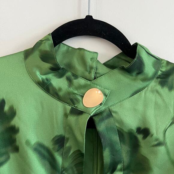 111 NWT C/Meo Collective Renew Dress in Green Size 10/XL - Picture 6 of 8